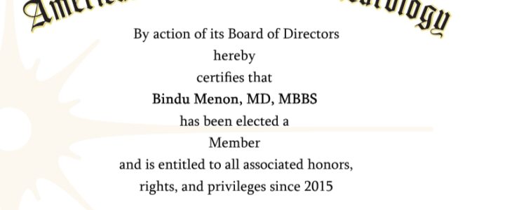 Certificate American Academy of Neurology